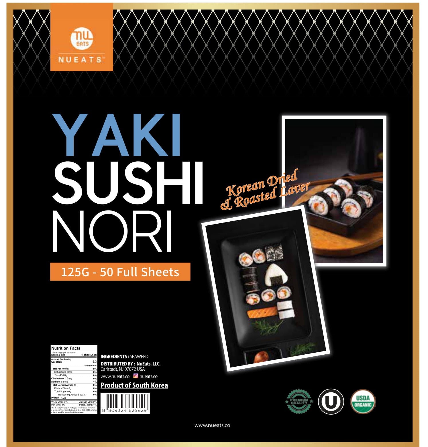 Organic Sushi Nori 25 g