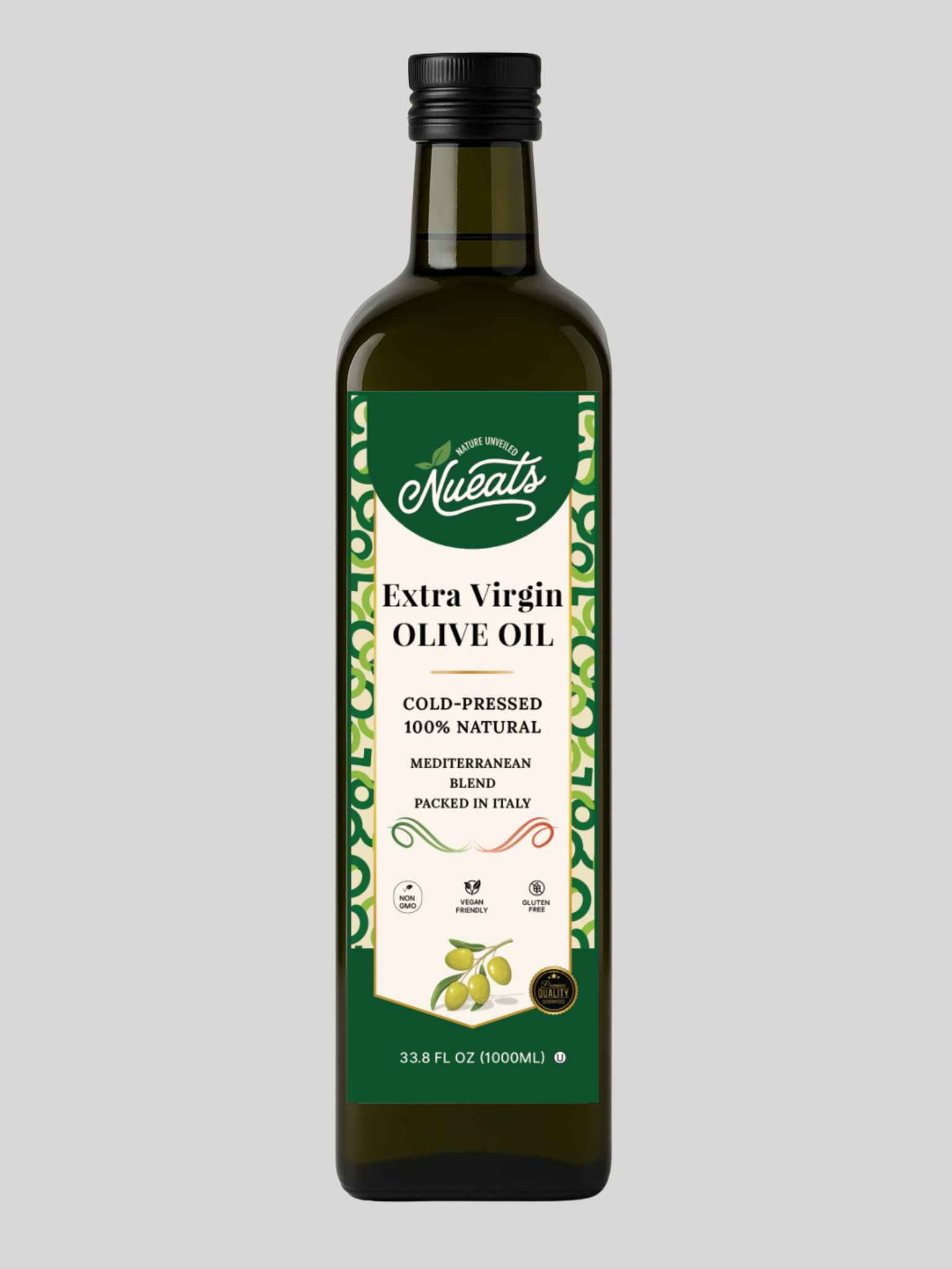 Extra Virgin Olive Oil, Cold-Pressed 100% Natural, Mediterranean