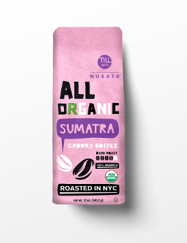 Organic Coffee, SUMATRA - DARK ROAST (K), 12oz, 2 packs