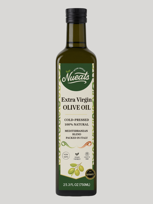 Extra Virgin Olive Oil, Cold-Pressed 100% Natural, Mediterranean Blend, Packed in Italy, 750ml/1000ml