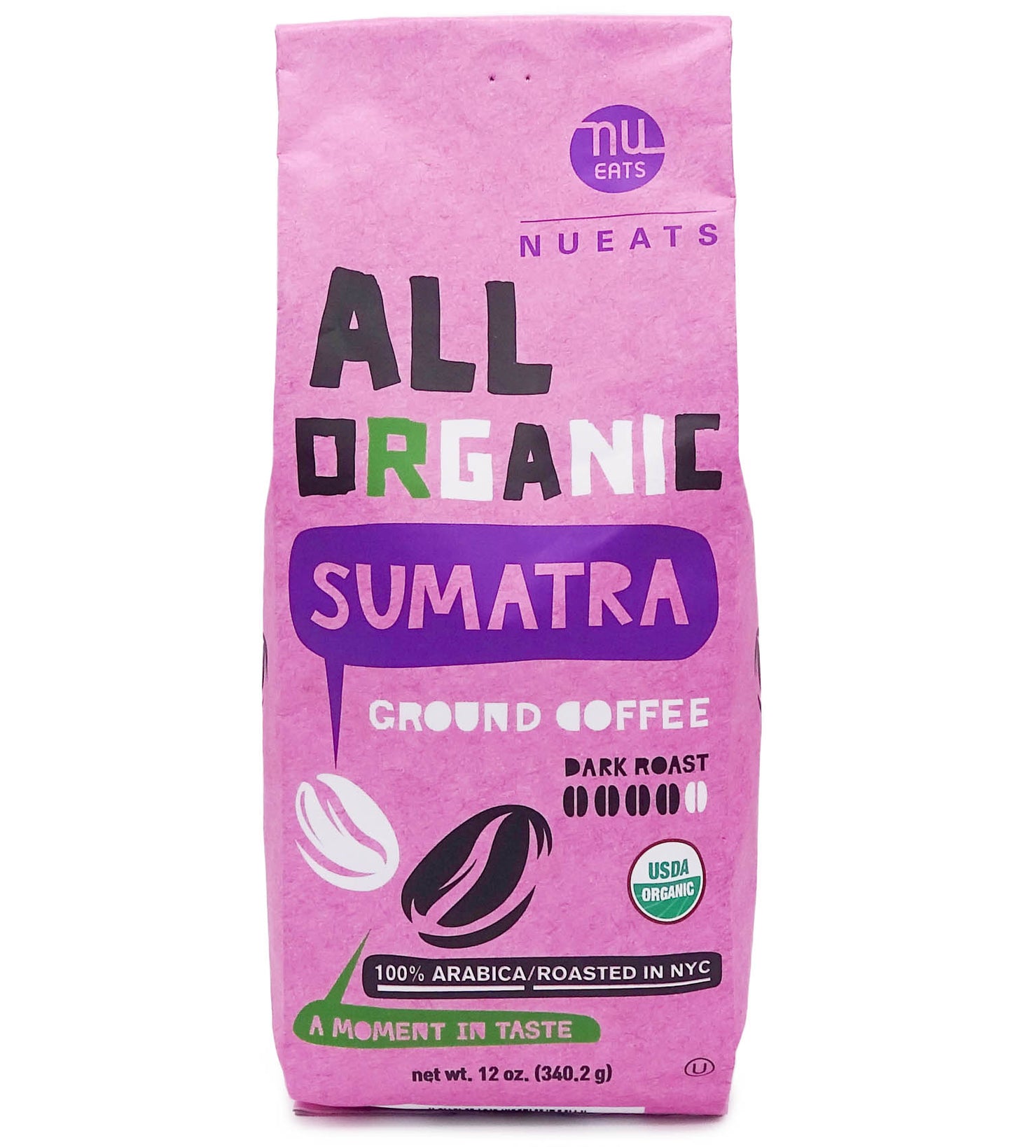 Organic Coffee, SUMATRA - DARK ROAST (K), 12oz, 2 packs