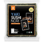 Organic Yaki sushi nori (50 full sheets), 125g, Vegan Roasted seaweed, Product of S. Korea /NuEats